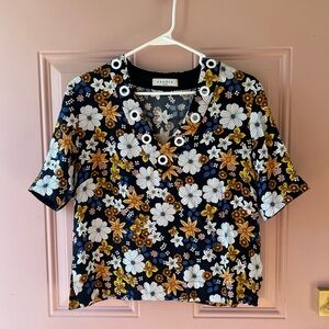 Sandro Paris Ekin Floral Top